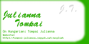 julianna tompai business card
